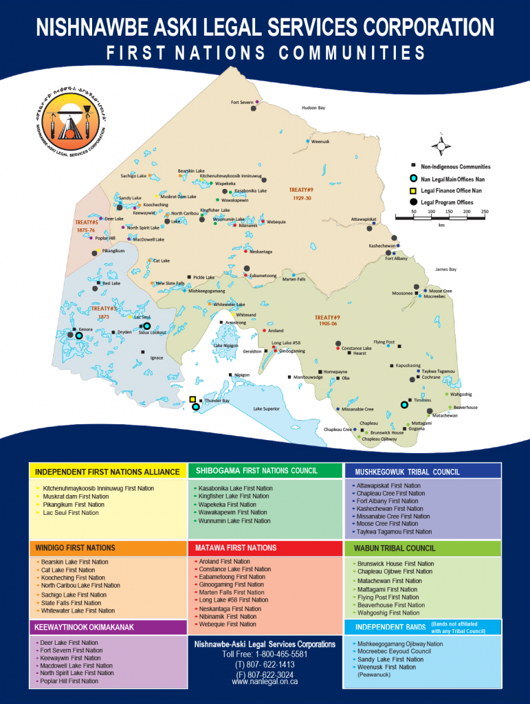 Poster Map - Nishnawbe-Aski Legal Services